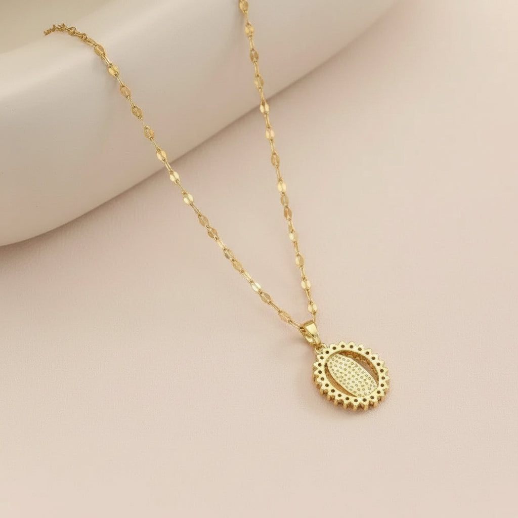 Virgin Mary Hollow Necklace