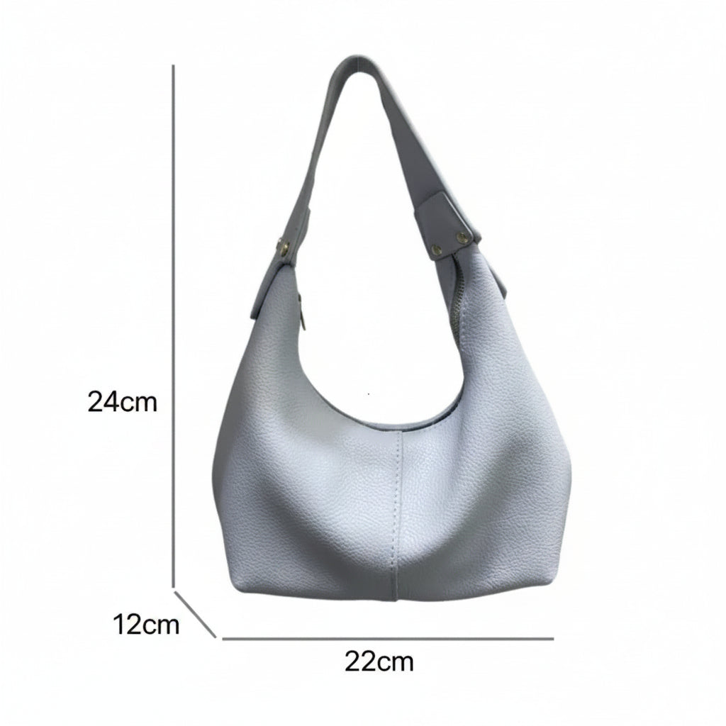 Leather Hobo Shoulder Bag