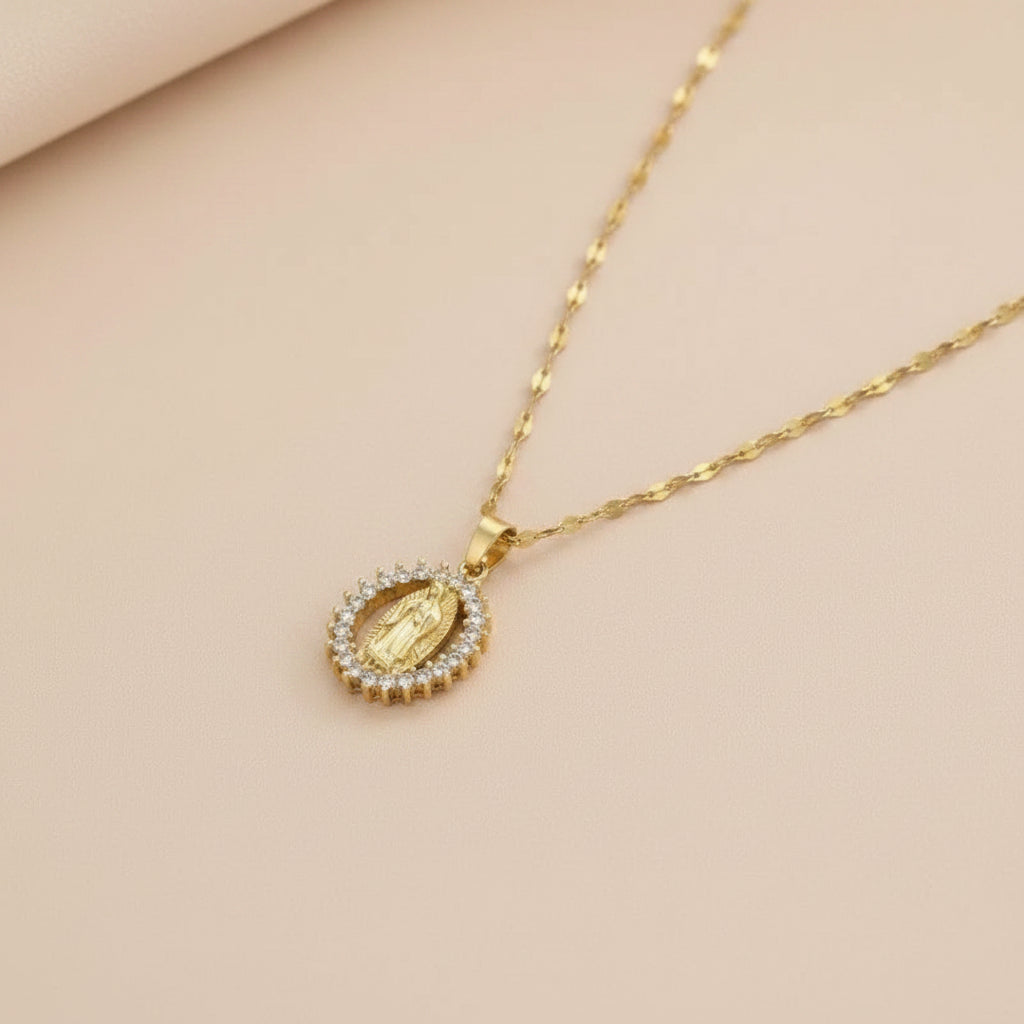 Virgin Mary Hollow Necklace