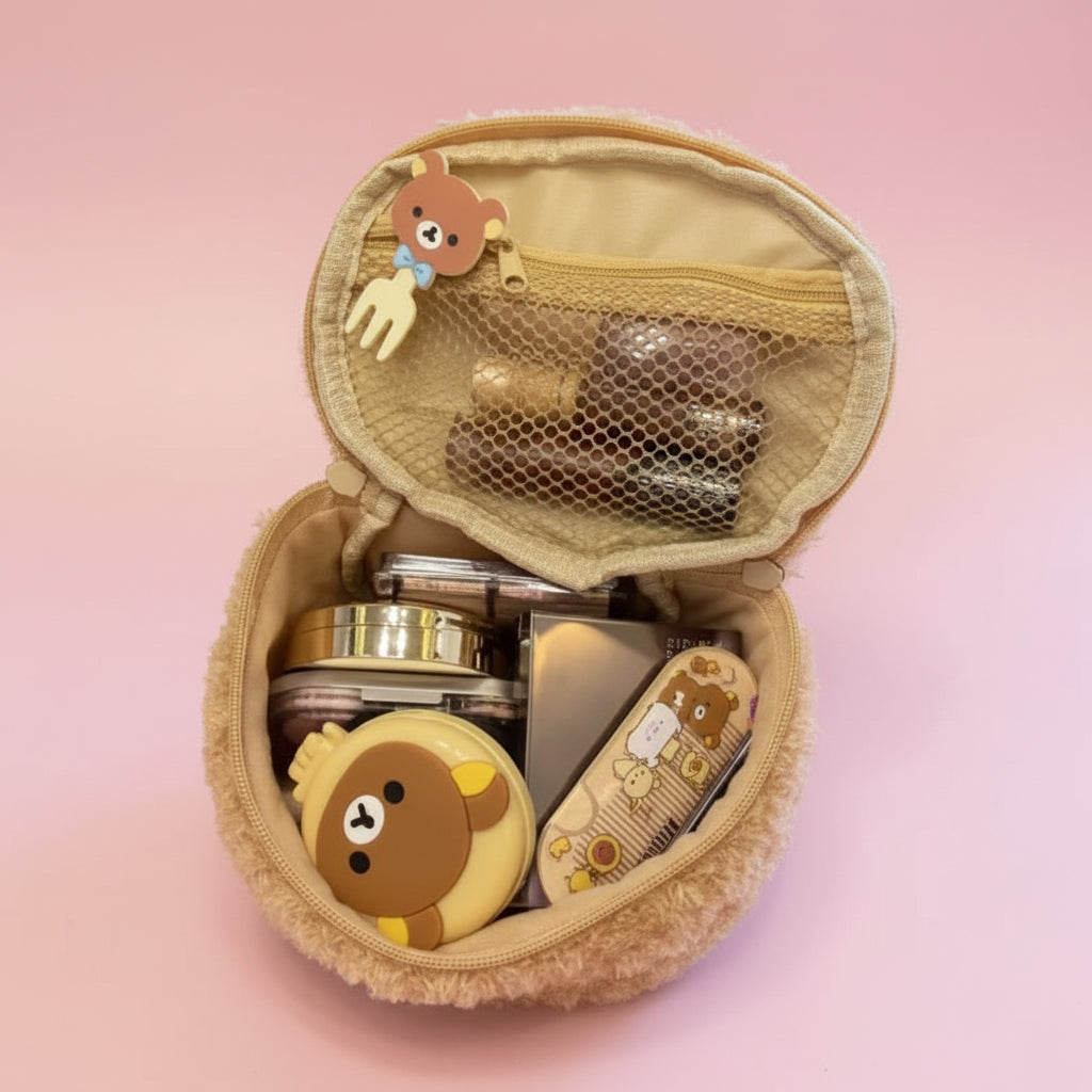 Plush Bear Cosmetic Bag