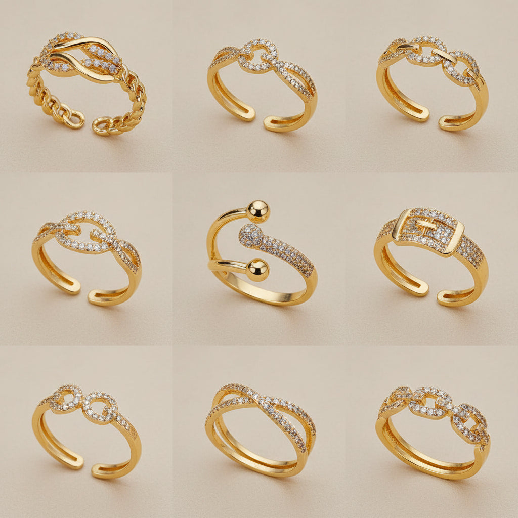 Gold Chain Rings