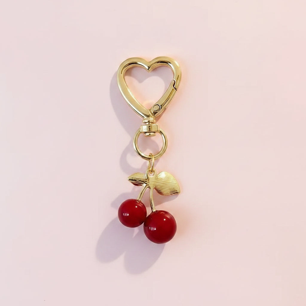 I Heart Cherries Bag Charm