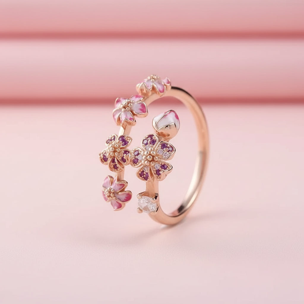 Rose Gold Blossom Ring