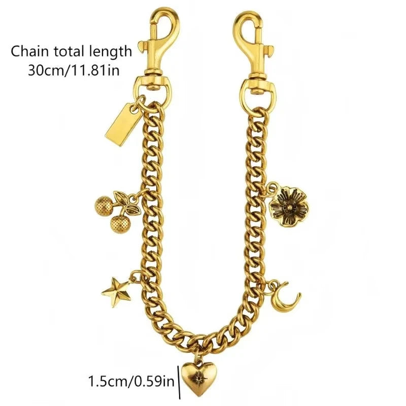 Gold Chain Bag Accessory
