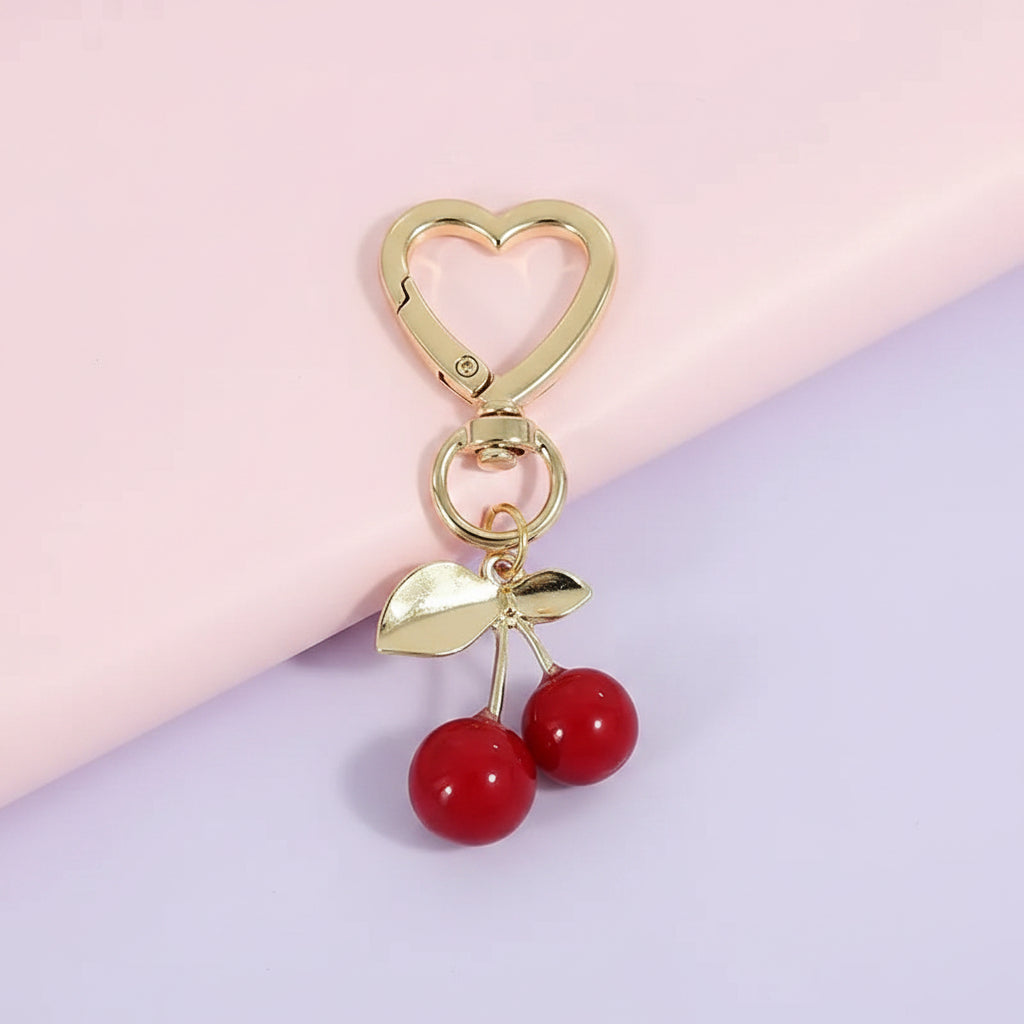 I Heart Cherries Bag Charm