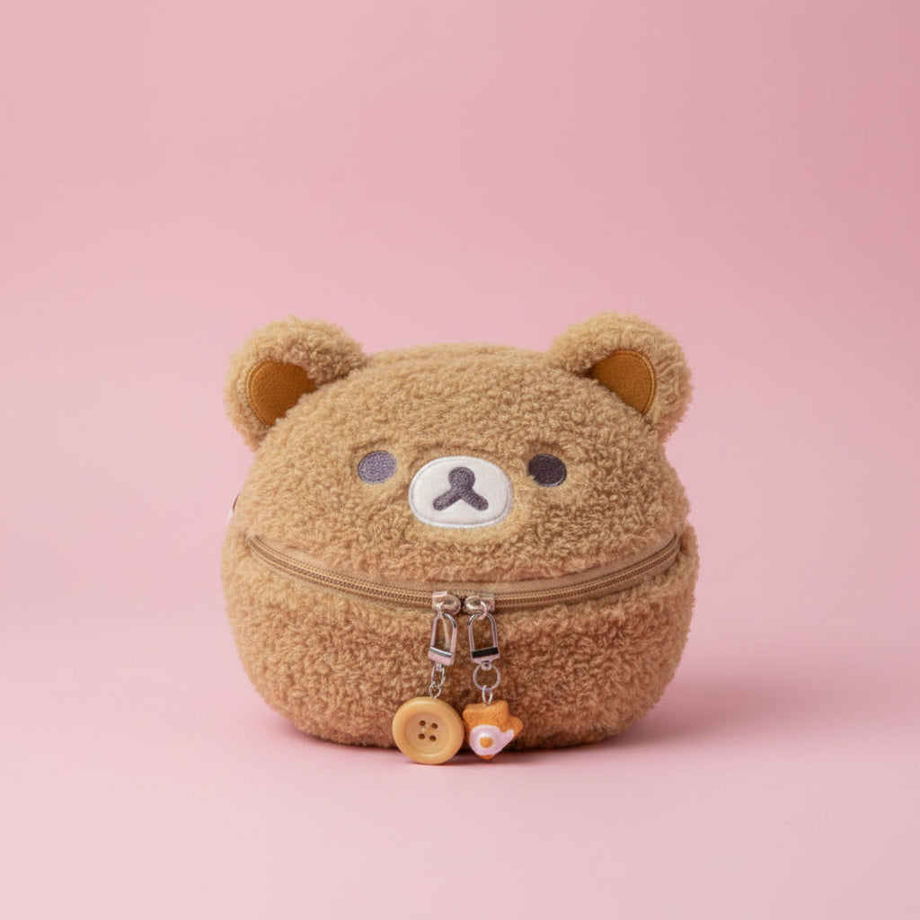 Plush Bear Cosmetic Bag