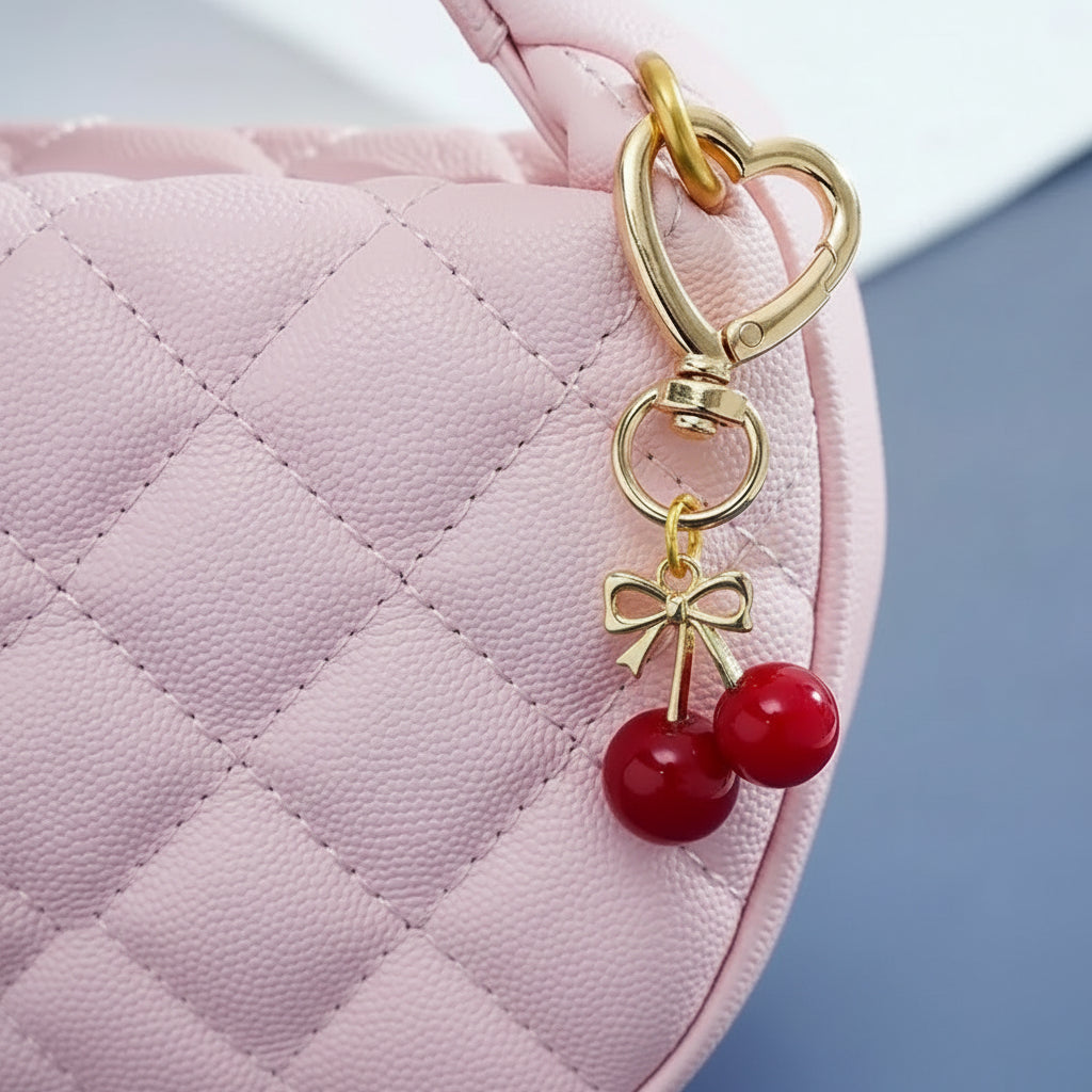 I Heart Cherries Bag Charm