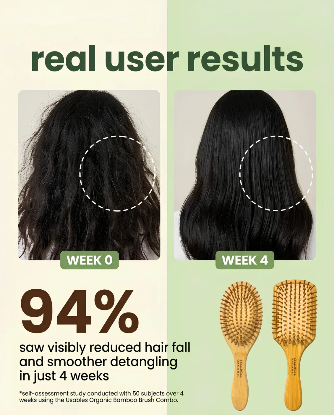 Natural Bamboo Hairbrush